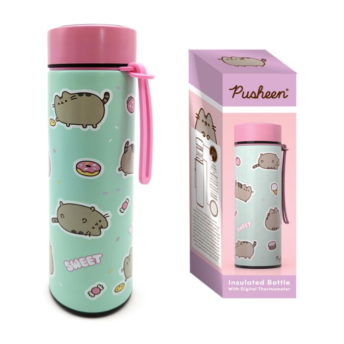Garrafa com termómetro digital Pusheen the Cat Sweets 