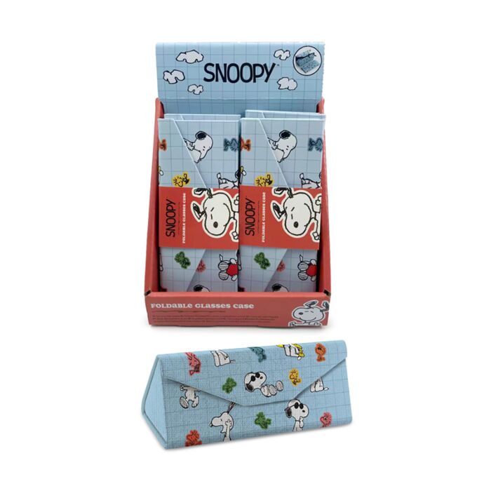 Estojo dobrável para óculos Peanuts Snoopy & Woodstock 