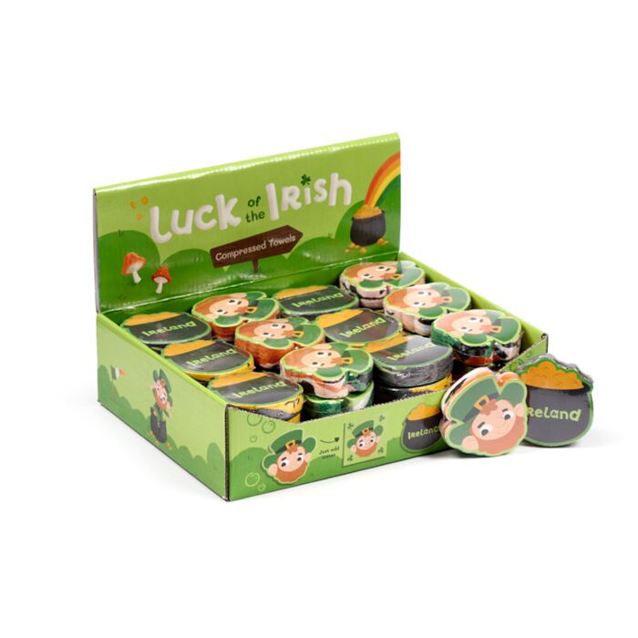 Toalha de viagem comprimida - Anão da Sorte Leprechaun