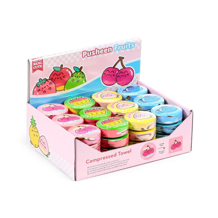 Toalha comprimida Pusheen Frutas