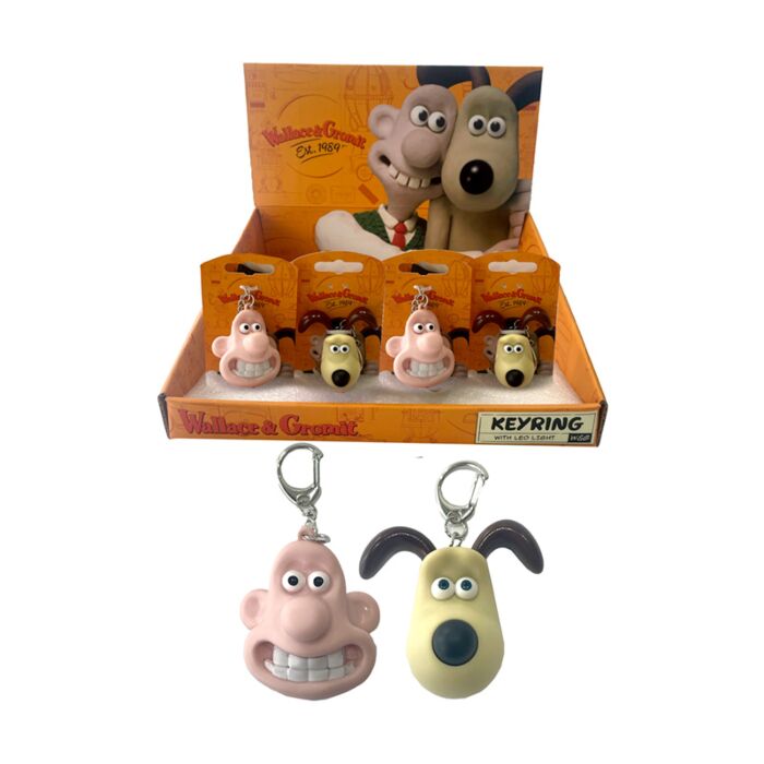 Porta-chavesWallace & Gromit com LED
