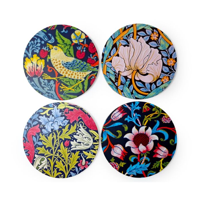 William Morris set de 4 bases para copos