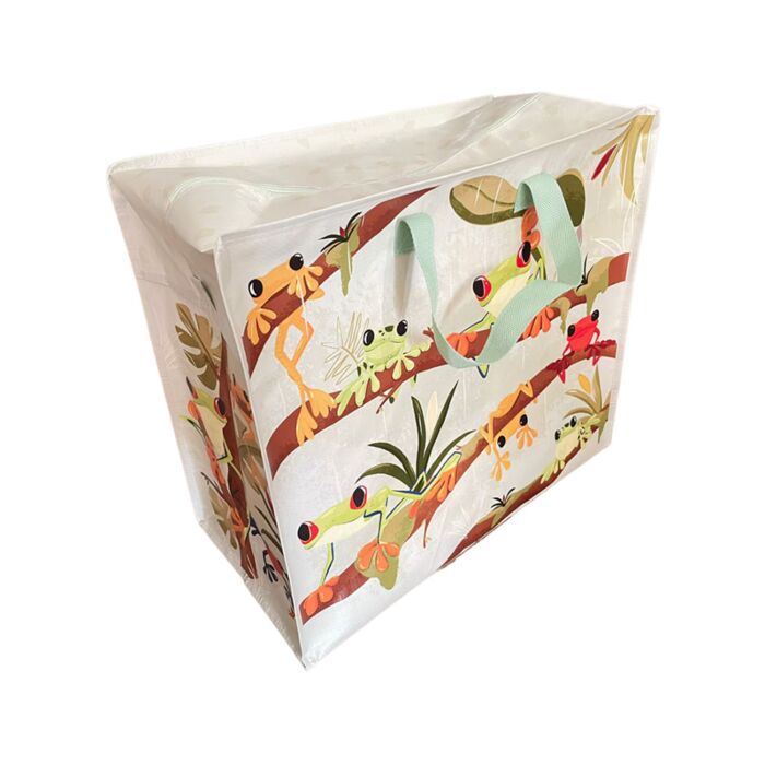 Saco de armazenamento com Zip Rãs Tropicais