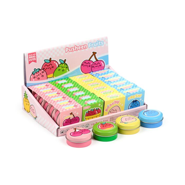 Bálsamo Labial em Lata Pusheen Frutas