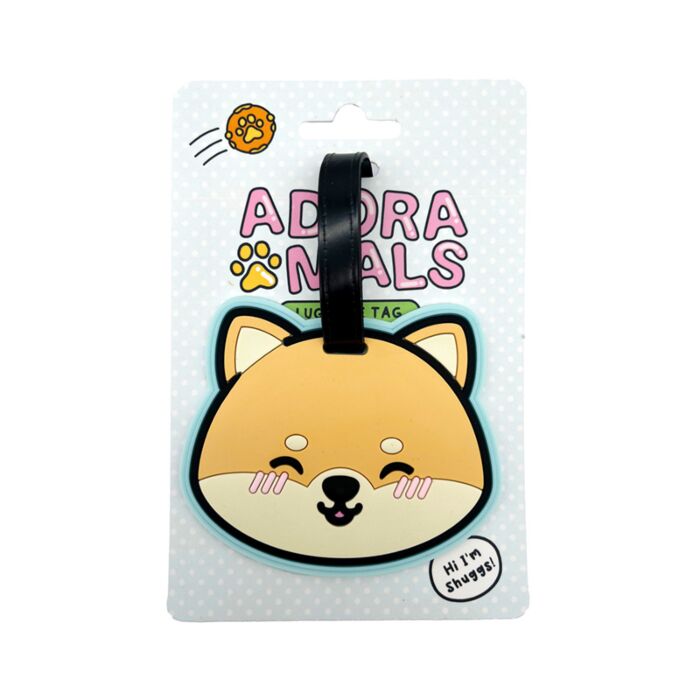 Etiqueta de bagagem PVC Adoramals Shuggs o Shiba Inu
