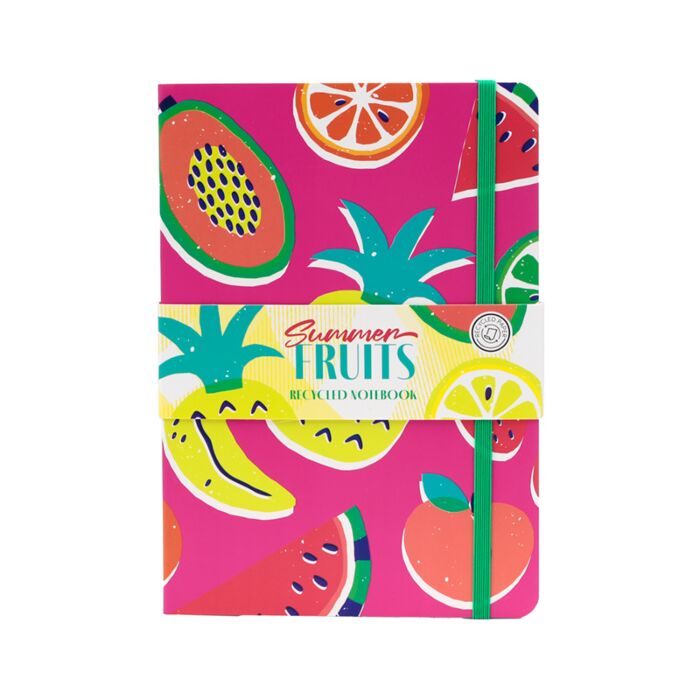 Bloco de notas em papel reciclado Frutas do verão