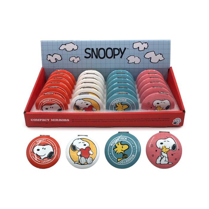 Espelho Compacto - Peanuts Snoopy & Woodstock