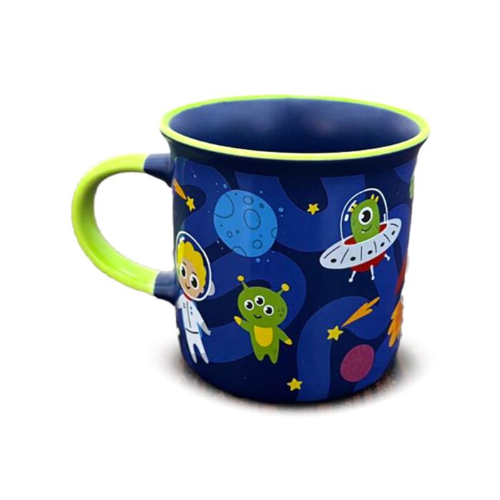 Caneca Porcelana de bordo fino Cadete do Espaço