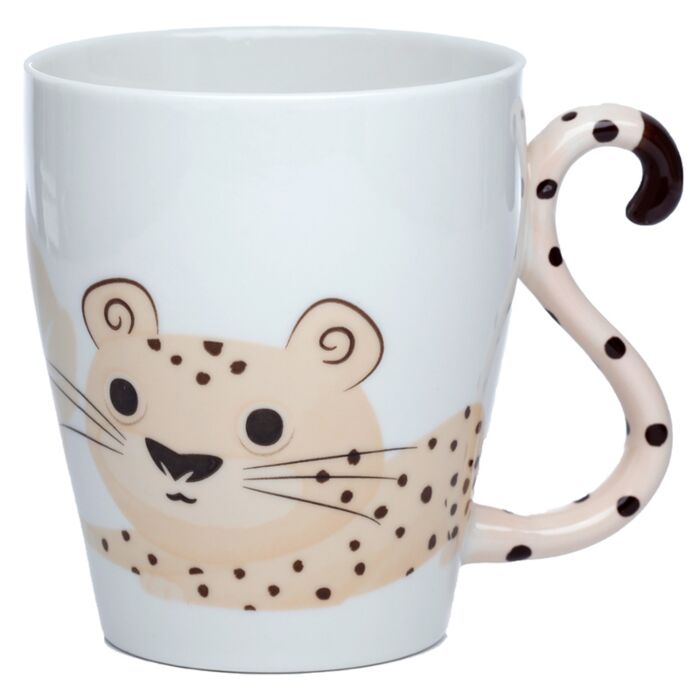 Caneca de Porcelana asa com forma de Cauda Zooniverse Chita