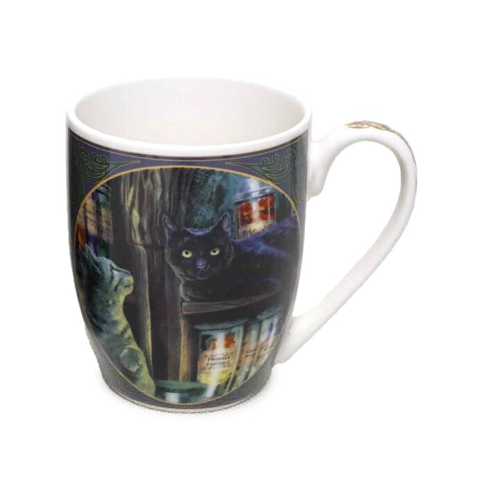 Caneca de Porcelana Lisa Parker Gatos do empório mágico