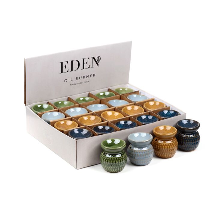 Queimador de óleo Eden pequeno com pontos em relevo