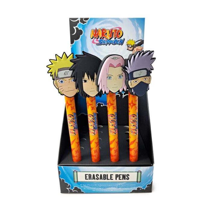 Caneta apagável Inkredible com topo PVC Naruto