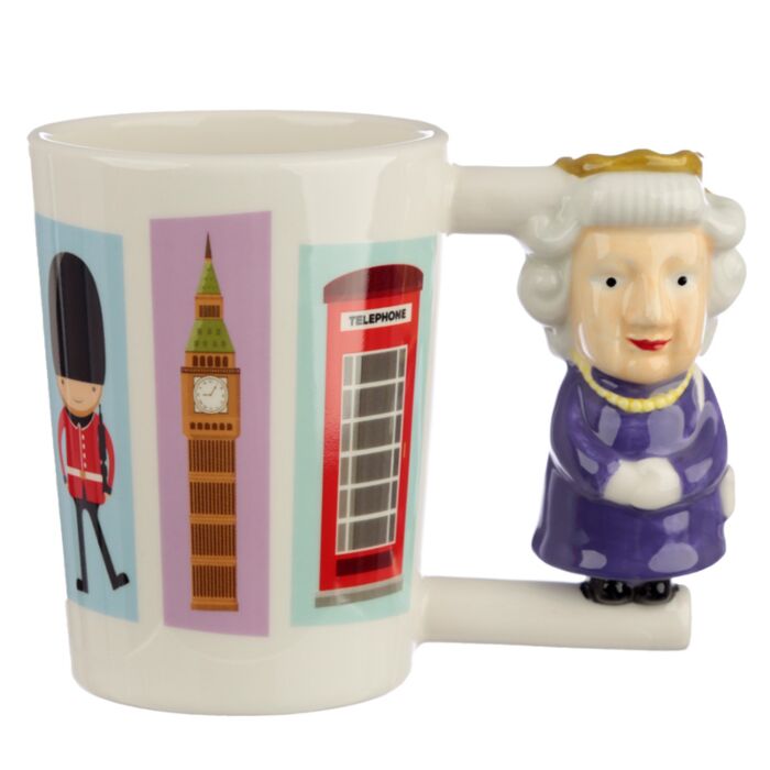 Caneca Cerâmica com Asa Moldada - Rainha