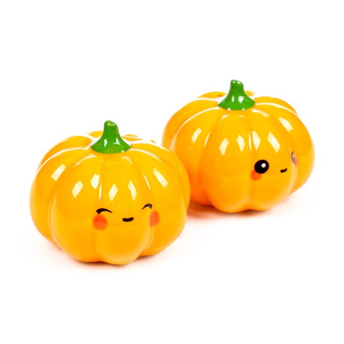 Set de Sal e Pimenta em cerâmica Foodiemals Abóbora