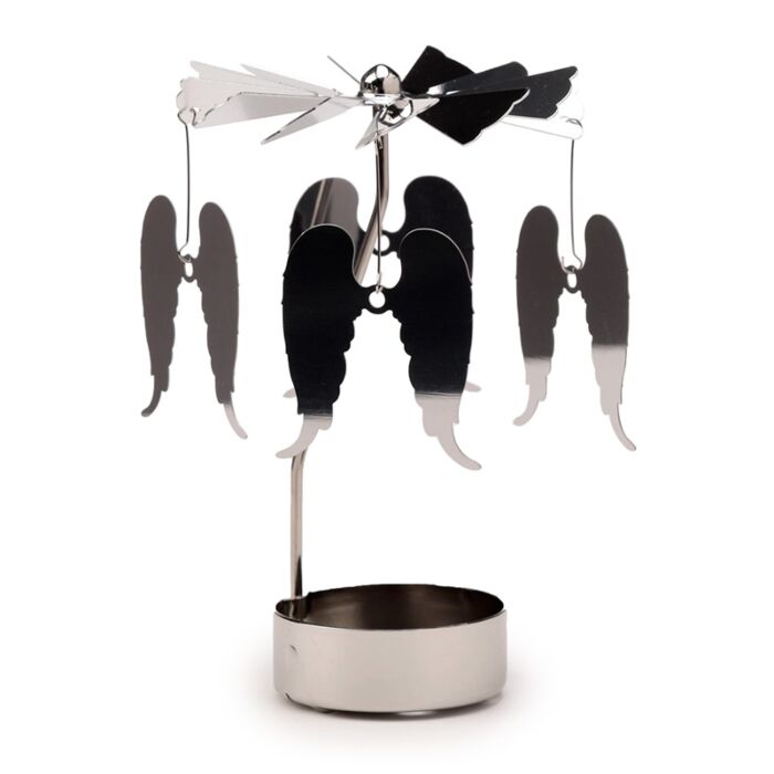 Suporte Para Velas Com Carrossel - Asas de Anjo