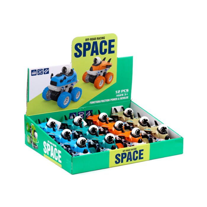 Brinquedo de ação de empurrar/puxar com fricção avião espacial