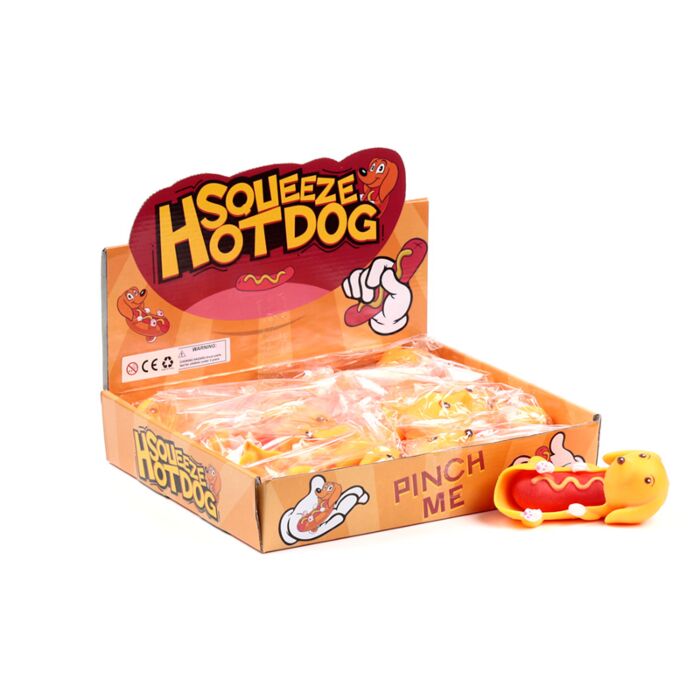 Brinquedo esticável cachorro-quente