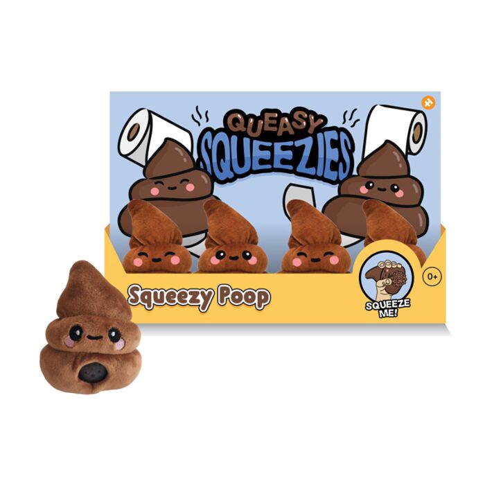 Brinquedo de pelúcia espremível Queasy Squeezies Cocó