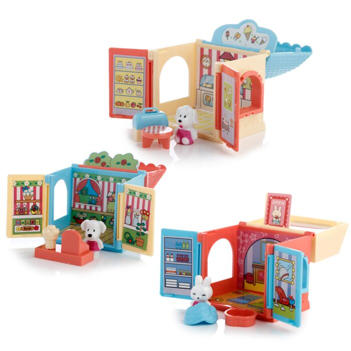 Conjunto de Cãozinho Fofinho e Conjunto de Casas de Cães