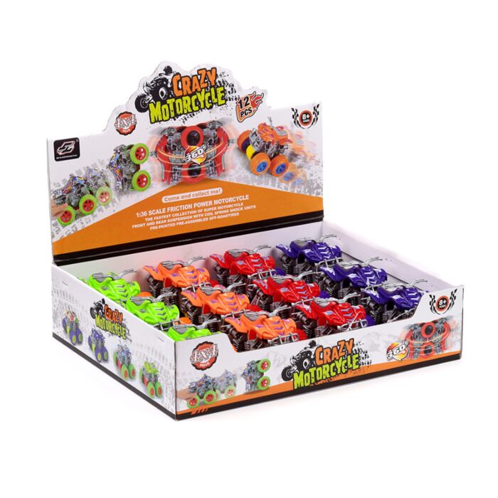 Brinquedo de ação de empurrar/puxar com fricção Quad Bicicleta 4x4