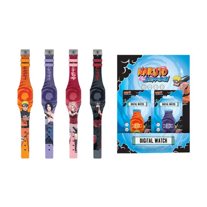 Relogio Digital em Silicone - Naruto
