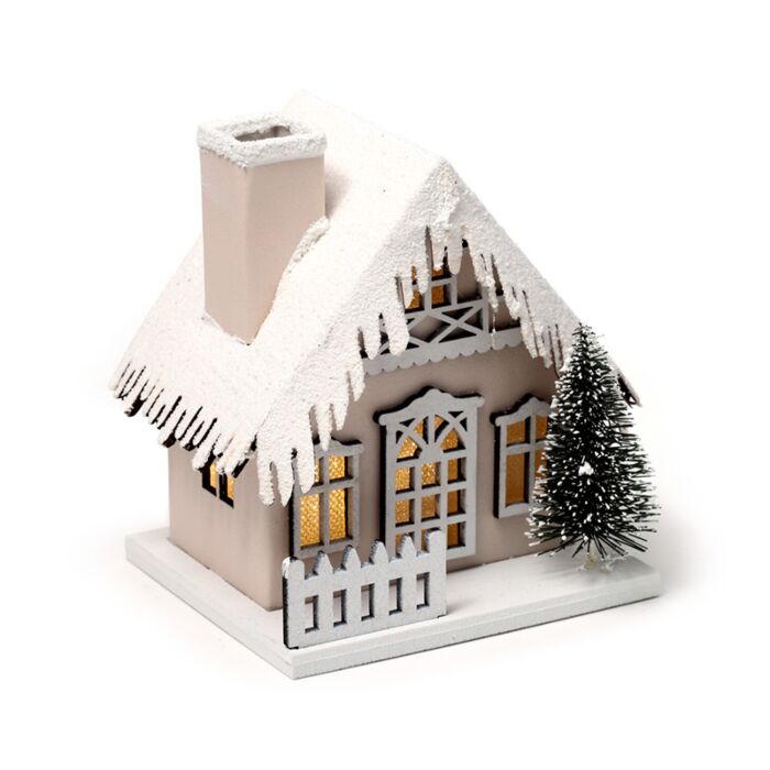 Decoração LED Natal coberto de neve