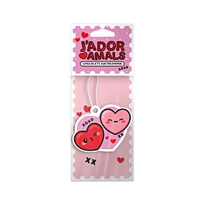 Ambientador J'Adoramals Heart duplo coração Chocolate 