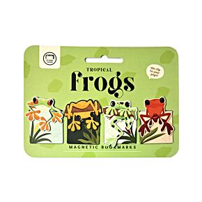 Set de marcadores magnéticos para livros - Rãs Tropicais 