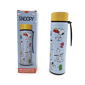 Garrafa com termómetro digital Peanuts Snoopy & Woodstock