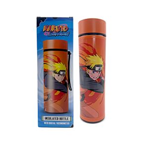 Garrafa com termómetro digital Naruto 