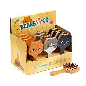 Escova de Bambu - Beans & Co Gatos