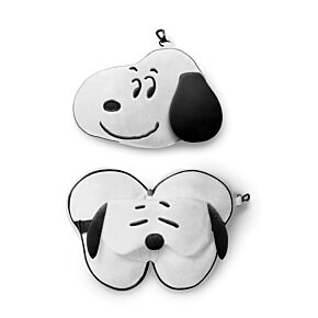 Almofada de Viagem e máscara para dormir Relaxeazzz Peanuts Snoopy