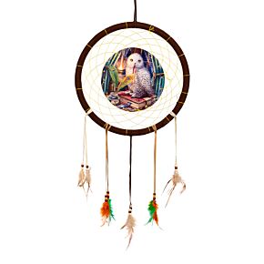 Caça-Sonhos Lisa Parker Coruja Guardiã de Feitiços 33cm