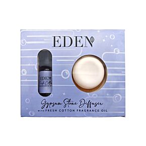 Set Eden - Algodão fresco Pedra de gesso Difusor e óleo de fragrância