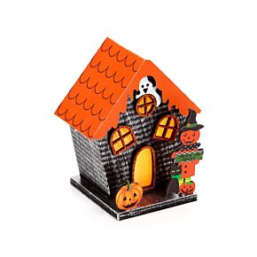 Decoração LED de Halloween Casa abóbora assustadora doces e travessuras