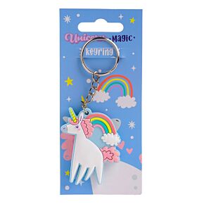 Porta-chaves PVC Unicórnio Mágico Rosa