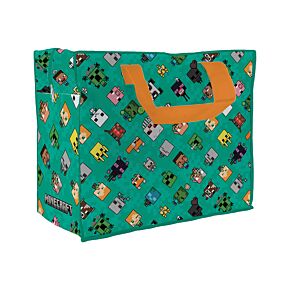 Saco para Lavandaria/Armazenamento com fecho Zip Minecraft Chibi 