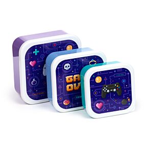 Set de 3 tuppers M/L/XL Game Over 