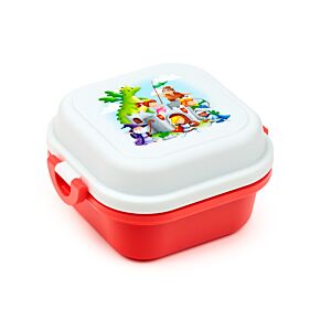Lancheira Bento com fecho Clip Cavaleiros e Dragões