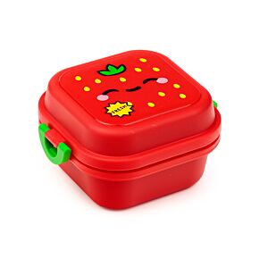 Lancheira Bento com fecho Clip Elidi o Morango Foodiemals