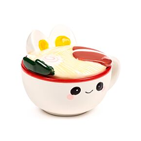 Caneca de cerâmica com tampa Foodiemals Nori o Ramen