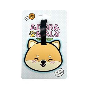 Etiqueta de bagagem PVC Adoramals Shuggs o Shiba Inu