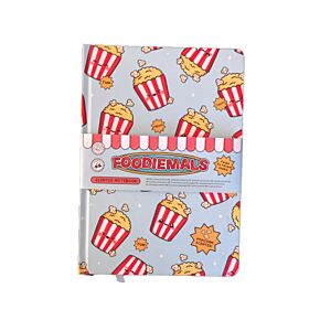Caderno perfumado A5 em papel reciclado Foodiemals Pipocas Caderno perfumado A5 em papel reciclado Foodiemals Pipocas