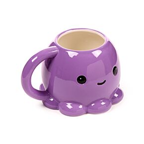 Caneca Adoramals com Asa Moldada em Forma de Polvo
