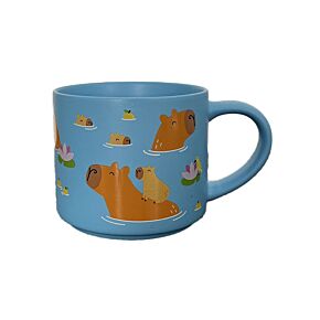 Caneca grande de porcelana Capivara