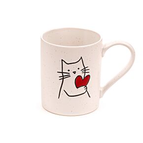 Caneca de grés Amor de gatinho