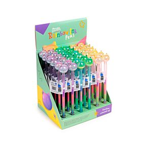 Caneta com tinta arco-íris gato Caneta com tinta arco-íris gato