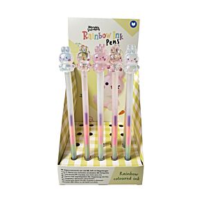 Caneta com tinta arco-íris Coelho Springtime