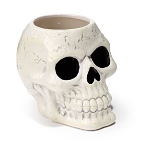 Vaso de Cerâmica para plantas com forma de Caveira