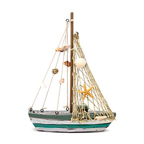 Souvenir do mar - Barco à vela Conchas do mar